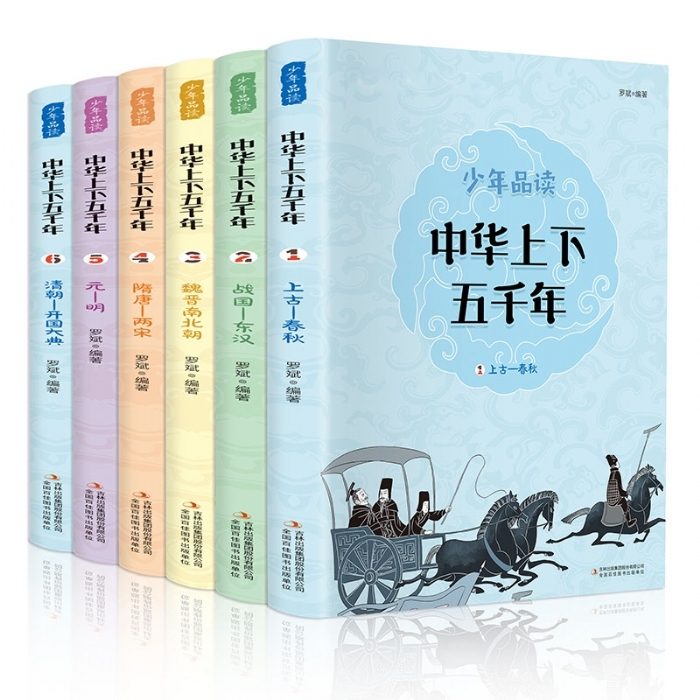 少年品读中华上下五千年（6册） - 封面